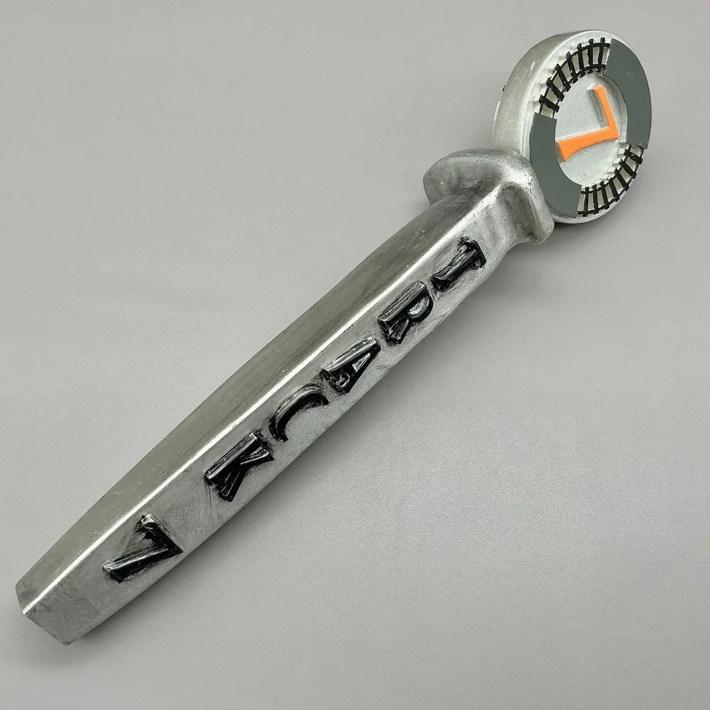 Track 7 Daylight Amber Ale Beer Tap Handle Silver Metal Draft Bar Pub Railroad